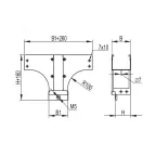 Зажим для подключения гибкой шины 120x32