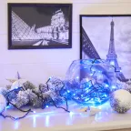 Гирлянда "Твинкл Лайт" 4 м, темно-зеленый ПВХ, 25 LED, цвет: Синий | 303-013 | NEON-NIGHT