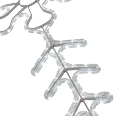 Фигура световая "Снежинка" цвет белый, размер 95*95 см,  мерцающая  | 501-338 | NEON-NIGHT