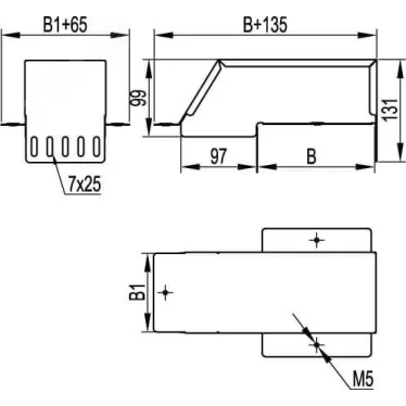 Зажим для подключения гибкой шины 50x32
