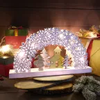 Деревянная фигурка с подсветкой "Рождественская сказка" 44,5*6*24 см | 504-021 | NEON-NIGHT