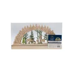 Деревянная фигурка с подсветкой Семейство оленей 30х5х15,7 см | 504-026 | NEON-NIGHT