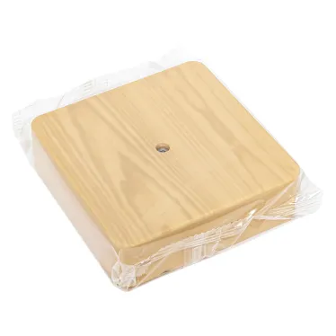 Коробка разветвительная KMP-030-032 (104х104х28) светлое дерево PROxima