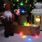 Гирлянда светодиодная Звездочки 1,5 м, 10 LED, прозрачный ПВХ, цвет свечения мультиколор, 2 х АА (батарейки не в комплекте) | 303-090 | NEON-NIGHT