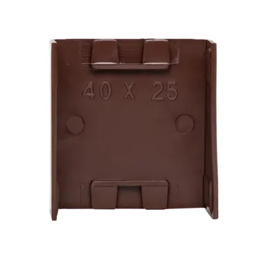 Соединитель (40х25) (4 шт) Plast под темное дерево