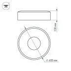 Светильник SP-TOR-RING-SURFACE-R460-33W Warm3000 (WH, 120 deg) | 022135(1) | Arlight