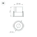 Светильник MS-ATLAS-BUILT-R112-35W Day4000 (BK-BK, 30 deg, 230V) (Arlight, IP20 Металл, 5 лет) | 035463 | Arlight