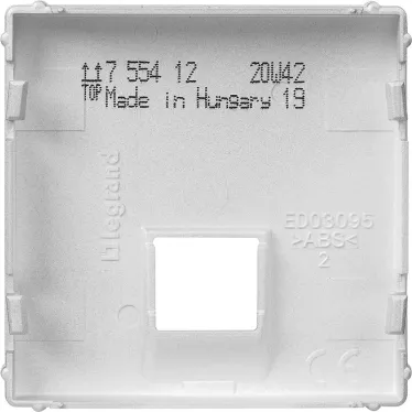 Valena LIFE Лицевая панель для одиночных телефонных/информационных розеток Алюминий