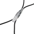 Гирлянда "Сеть" 2х1,5м, черный ПВХ, 288 LED Белые | 215-021 | NEON-NIGHT