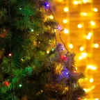 Елочная гирлянда с кольцом, 7 нитей по 1,5 метра, цвет диодов мультиколор, не соединяется | 235-079 | NEON-NIGHT