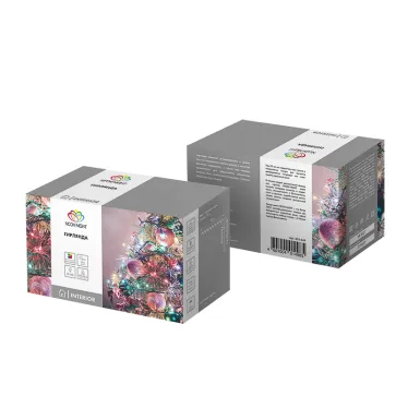 Гирлянда "Твинкл Лайт" 10 м, темно-зеленый ПВХ, 80 LED, цвет мультиколор | 303-049 | NEON-NIGHT