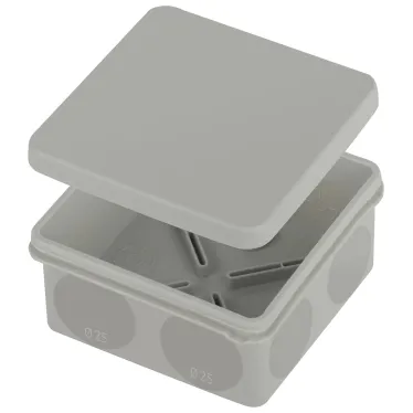 Коробка распаячнаяKOR-100-100-50-9g-2MP двухкомпонентная безгалогенная атмосферостойкая 100х100х50мм прямой монтаж