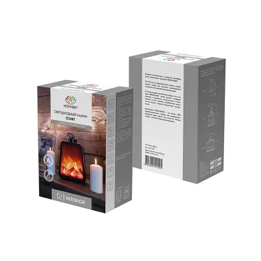 Светодиодный камин "Лофт" с эффектом живого огня 17х10х24,5 см, 3хС (не в комплекте) | 511-034 | NEON-NIGHT