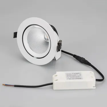 Светильник LTD-EXPLORER-R130-20W Warm3000 (BK, 38 deg, 230V) (Arlight, IP20 Металл, 3 года) | 034523 | Arlight