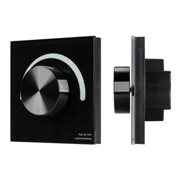 Панель SMART-P1-DIM-G-IN Black (3V, Rotary, 2.4G) (Arlight, IP20 Пластик, 5 лет) | 033753 | Arlight