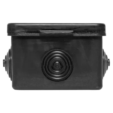 Коробка распаячная КМР-030-036, 4 мембранных ввода (65х65х50) чёрная