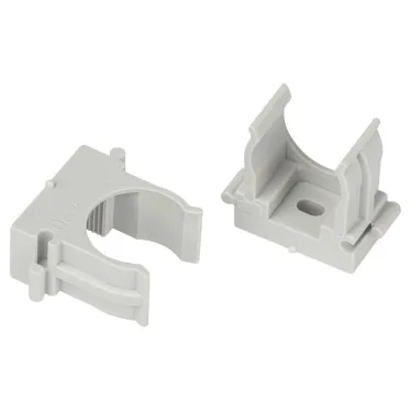 Крепеж клипса для труб прямой монтаж d 20мм серый CLIP-20-G-MP