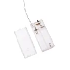 Тайские фонарики Пудра 1,5 м, прозрачный ПВХ, 10 LED, теплый белый, питание 2 х АА (батарейки не в комплекте) | 303-089 | NEON-NIGHT