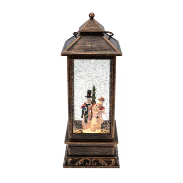 Декоративный фонарь с эффектом снегопада и подсветкой Новый год | 501-161 | NEON-NIGHT