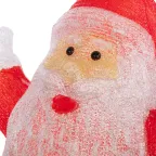 Акриловая светодиодная фигура Приветствующий Санта Клаус 76х47х120 см, IP65, понижающий трансформатор в комплекте | 513-183 | NEON-NIGHT