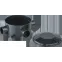 Коробка NSS-DB-70-35-BL распаячная открытого монтажа трехрожковая черная d70x35