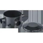 Коробка NSS-DB-70-35-BL распаячная открытого монтажа трехрожковая черная d70x35