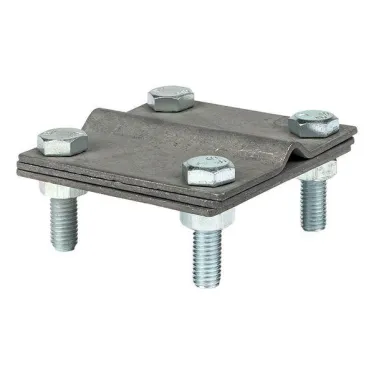 Зажим полоса 40 - прут 10 (3 пластины 70x70мм) Cu EKF PROxima |  lp-g3101-cu |  EKF