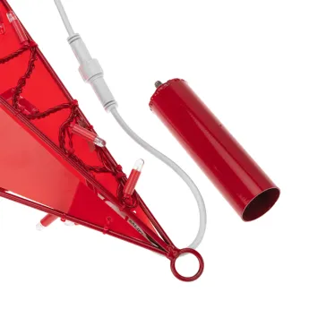 Светодиодная фигура Звезда 100 см, 200 светодиодов, с трубой и подвесом, цвет свечения красный | 514-274 | NEON-NIGHT