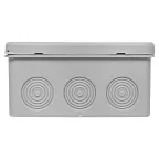 Коробка распределительная KMP-030-035 с крышкой (100х100х50) для прямого монтажа без мембр. вводов серая IP54 EKF
