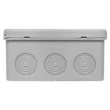 Коробка распределительная KMP-030-035 с крышкой (100х100х50) для прямого монтажа без мембр. вводов серая IP54 EKF