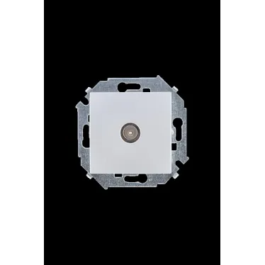 Розетка TV одиночная винтовой зажим алюминий