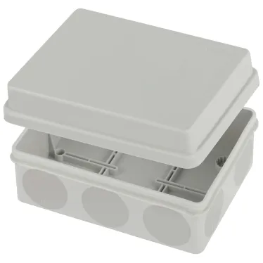Коробка распаячнаяKOR-150-110-70-11g-2MP двухкомпонентная безгалогенная атмосферостойкая 150х110х70мм прямой монтаж