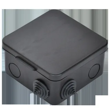 Коробка расп. КМ41256 100х100х50мм о/к IP54 8 вв. черная