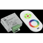 Контроллер с ПДУ радио RGB 3 канала 12В 4А 144Вт белый IEK