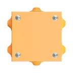 Коробка стальная FS с кабельными вводами и клеммниками IP55 150х150х80мм 4р 450V 20A 10мм.кв нерж.контакт
