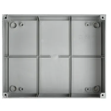 Коробка КМ41276 распаячная для открытой проводки 240х195х90мм IP55 (RAL7035 прозрачный красный кабельные вводы 5 шт)