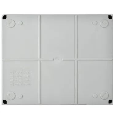 Коробка КМ41276 распаячная для открытой проводки 240х195х90мм IP55 (RAL7035 прозрачный красный кабельные вводы 5 шт)