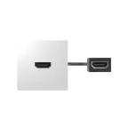 Модуль с адаптером, проходной HDMI мама/мама, белый, 400