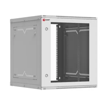 Шкаф телекоммуникационный настенный разборный 12U (600х650) дверь стекло, Astra A Basic