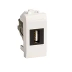 Розетка USB 2.0 Brava белая 1 модуль