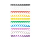 Кабельный маркер (клипса), 4...6 мм, цифры 0-9, 10 цветов, блистер (MR-55), REXANT