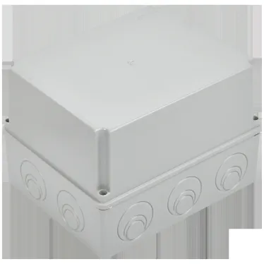 Коробка КМ41274 распаячная для открытой проводки 240х195х165мм IP55 (RAL7035 кабельные вводы 5 шт)