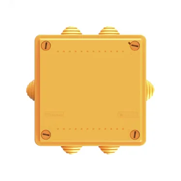 Коробка пластиковая FS с кабельными вводами и клеммниками IP55 100х100х50мм 6р 450V 6A 4мм кв.