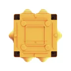 Коробка пластиковая FS с кабельными вводами и клеммниками IP55 100х100х50мм 6р 450V 6A 4мм кв.