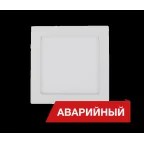 Светильник светодиодный Downlight Square 22/1700 22Вт 1700Лм 4000K IP40 Аварийный | DDlS20-A | Diora