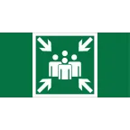 Пиктограмма (Пластина) BL-2010B.E21"Пункт (место) сбора" для BRIZ CANOE TRIOLA VOLNA YANTA  | a19711 | Белый свет