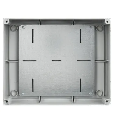 Коробка КМ41342 распаячная для открытой проводки 240х195х90мм IP55 (RAL7035 монтажная плата кабельные вводы 5 шт)