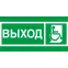 Пиктограмма (Наклейка) ПЭУ 010 Выход Инвалиды (135х260) для SIRAH IP65 | 2502002740 | Световые Технологии