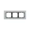 Рамка на 3 поста, S82N, серый - графит (стекло)