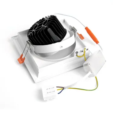 Светильник светодиодный ДВО-20w 4000К 1800Лм поворотный квадратный белый